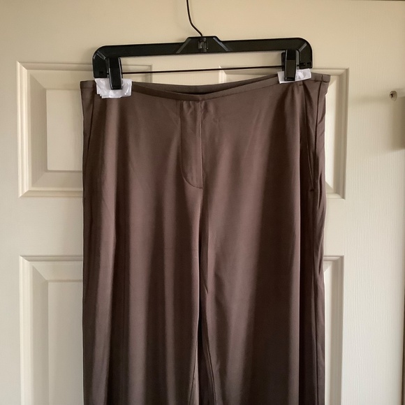 Helmut Lang Fluid Liquid Jersey Long Pants Brown SZ L - Picture 4 of 16